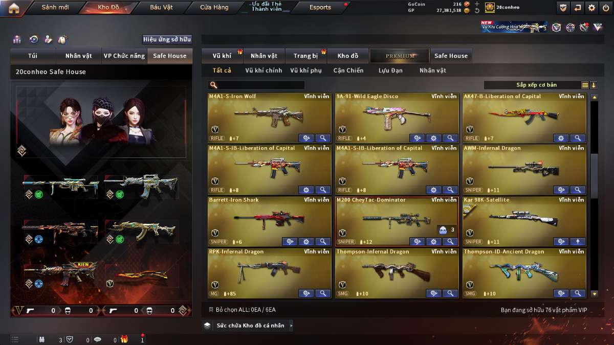 shop acc cf uy tin gia re